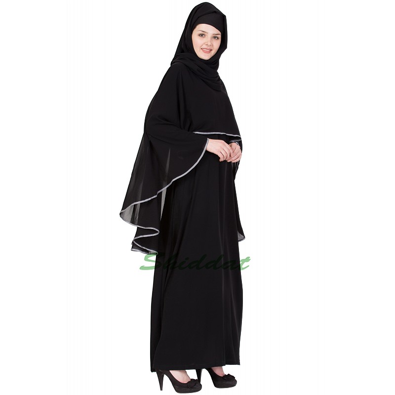 black cape abaya